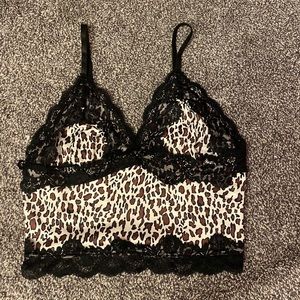 Cheetah tank crop top